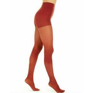 DKNY Luxe Semi Opaque Control Top Tights Crimson,